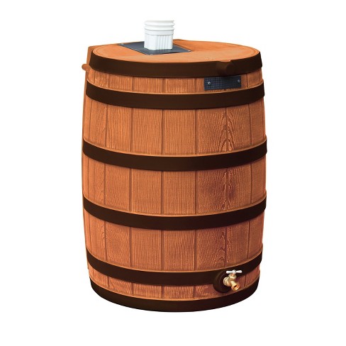 Good Ideas Rain Wizard Water Storage Rain Collection Rain Barrel 40-gallon  Darkened Ribs, Terra Cotta : Target